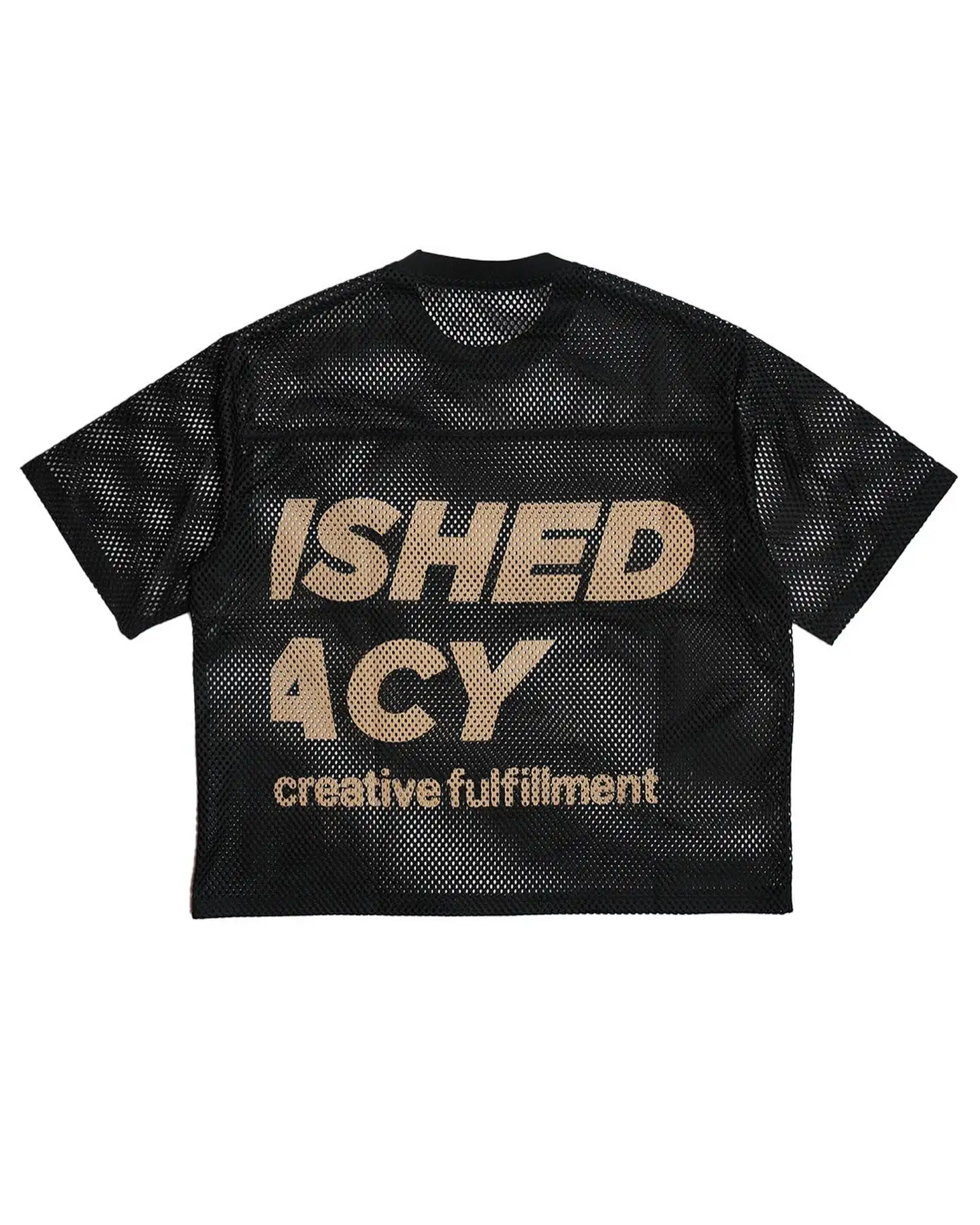 Custom Streetwear Manufacturer Summer Quick Dry Oversized Mesh Soccer Basketball Baseball Football Jersey Cropped T-shirts Men gallery 7