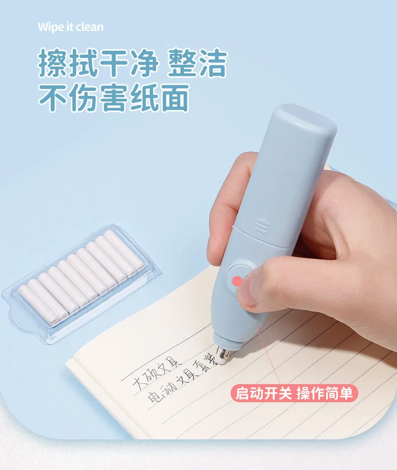 Electric Rolling Pen Knife Set Durable Electric Pen Knife Small and Portable First Year Rotary Pen Knife Gift Box