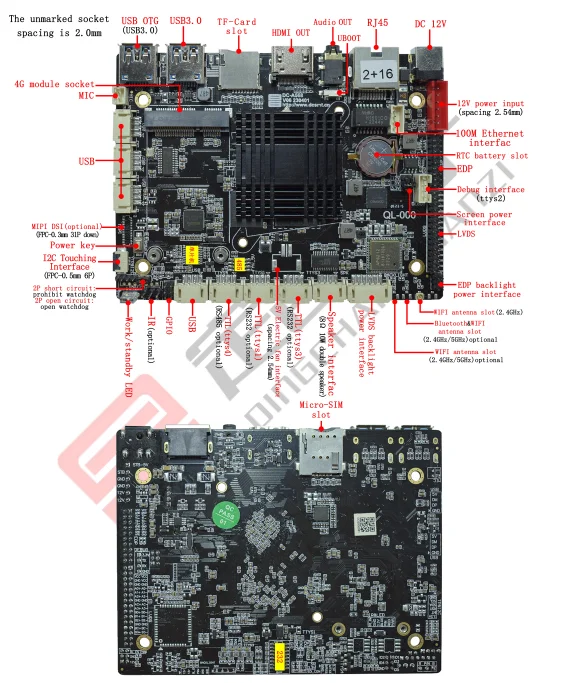 Android Mainboard Rk3568 Rk3588 Rk3288 Hd Lvds Edp Mipi Pcba Board For ...