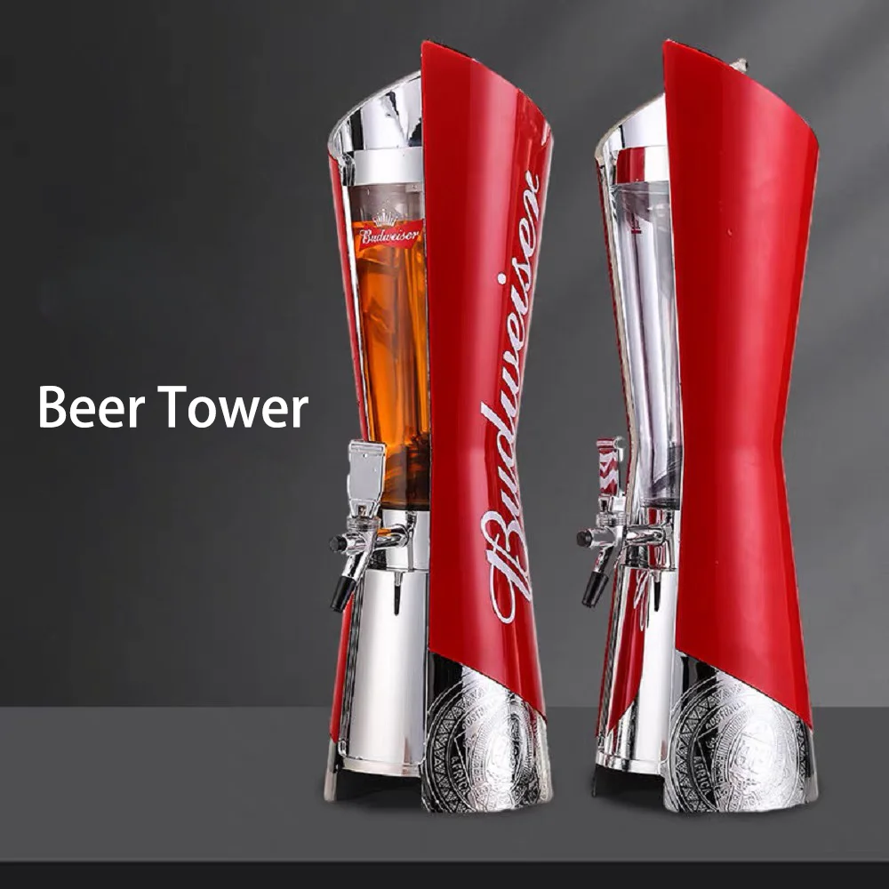 Budweiser Cheap Draft Beer Tower 3L Tabletop Drink Dispenser Tower