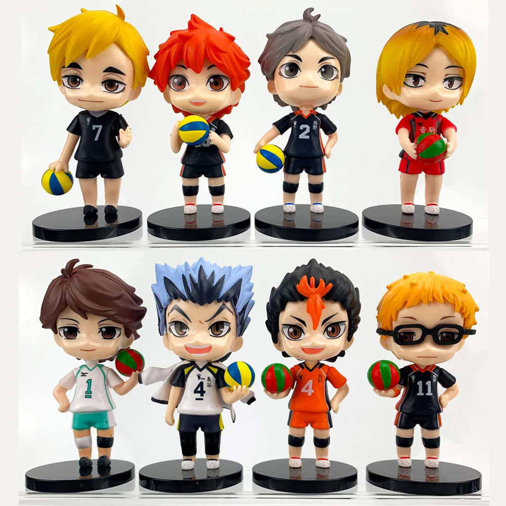 Anime japonês haikyuu!! Cartão de identificação do estudante figuras  animação shoyo hinata tobio kageyama pvc