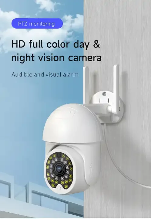 V380 P12 Factory Supply Smart Control PTZ Camera 3MP Outdoor Security Wireless Camera Surveillance Wifi Camera