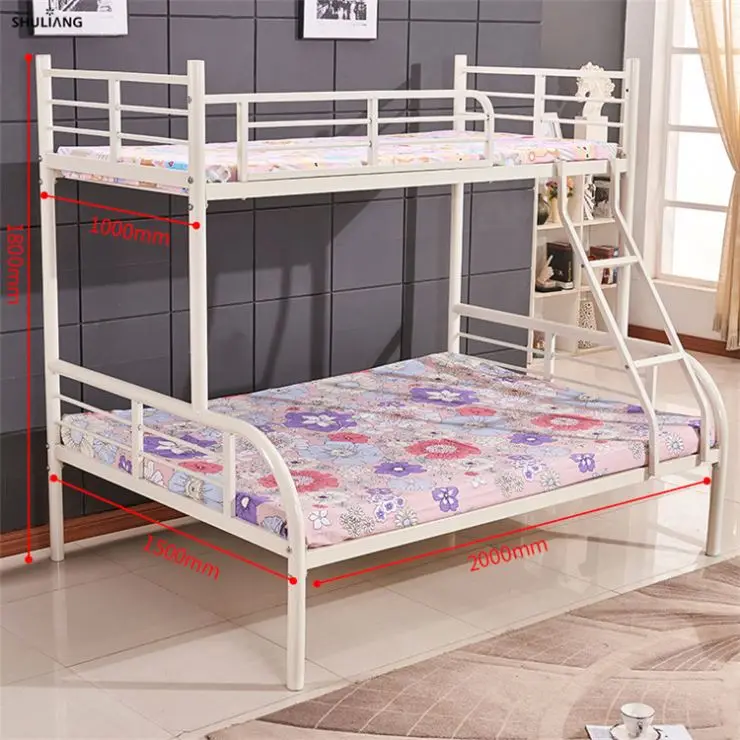 Современная семейная Лофт взрослая детская Военная колледжа двойная королева принцесса двойная металлическая двухъярусная кровать