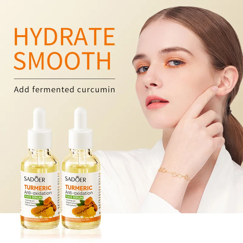 Private Label Skin Care Set  Herbal Whitening Soap Serum Scrub Cream Deep Nourished Lightening Turmeric Kit