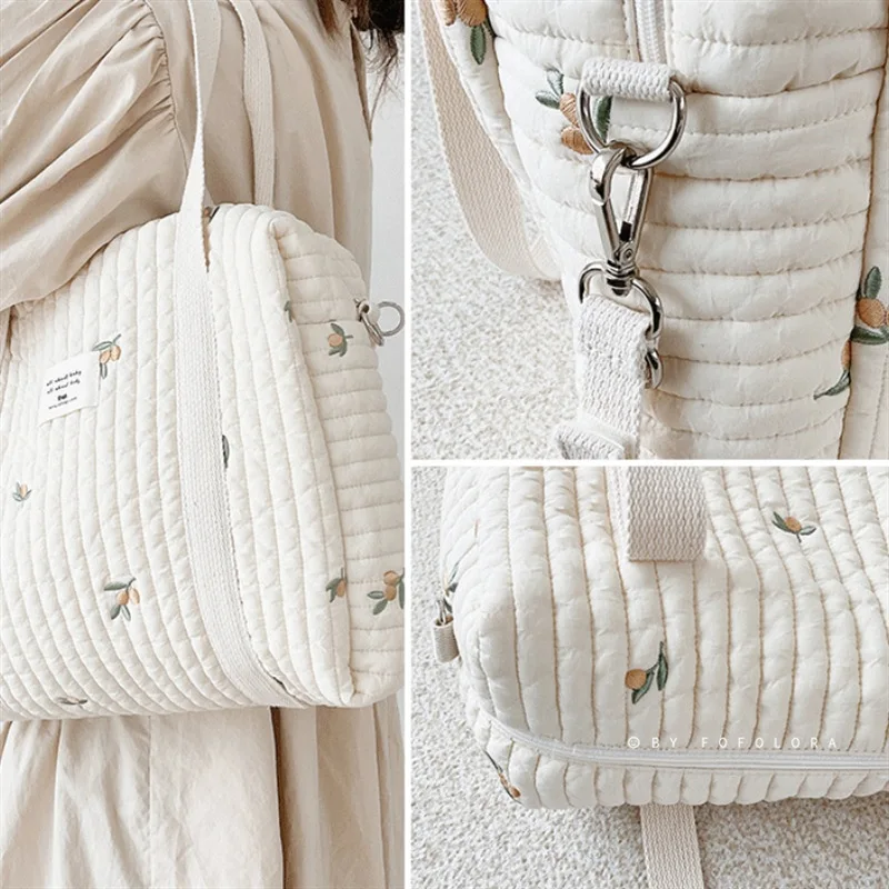 Bolso de hombro con cremallera y bordado para mamá, bolsa de Color