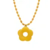 Lemon yellow necklace