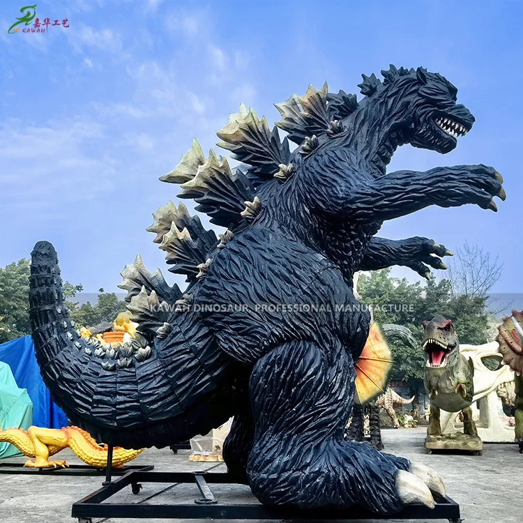 Realistic Giant Godzilla Statue Customized Fiberglass Godzilla Factory ...