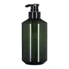 Green bottle with black pump head