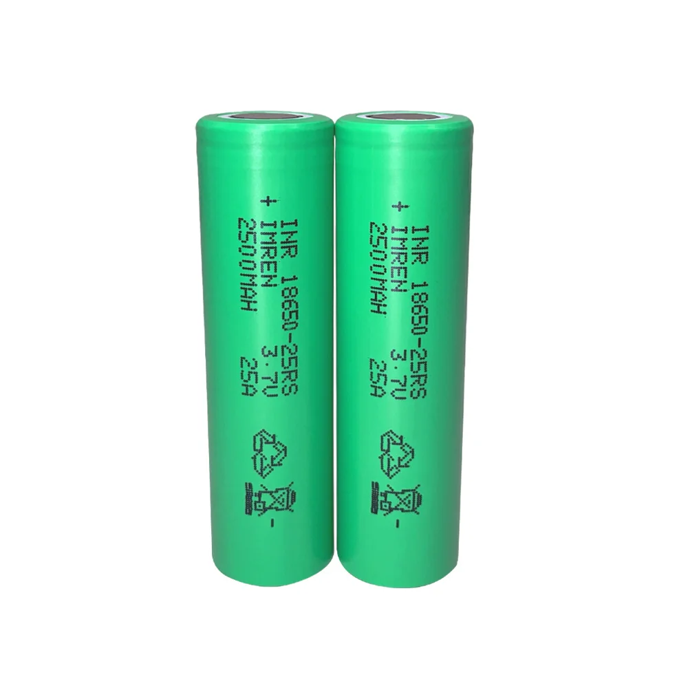 Wholesale lithium  Li-ion IMREN 18650 battery 18650 25RS Battery 2500mah 3.7v Rechargeable Batteries