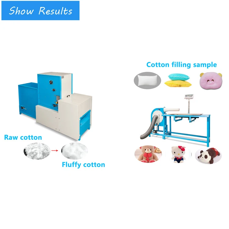 Factory Cheep Price Polyester Fiber Opening Cotton Pillow Making  Machine With Home Textile Production Line