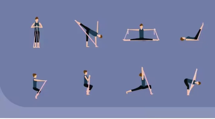 odm home workout 1500mm 3 level tpe resistance bands set yoga 3 piece kit-9