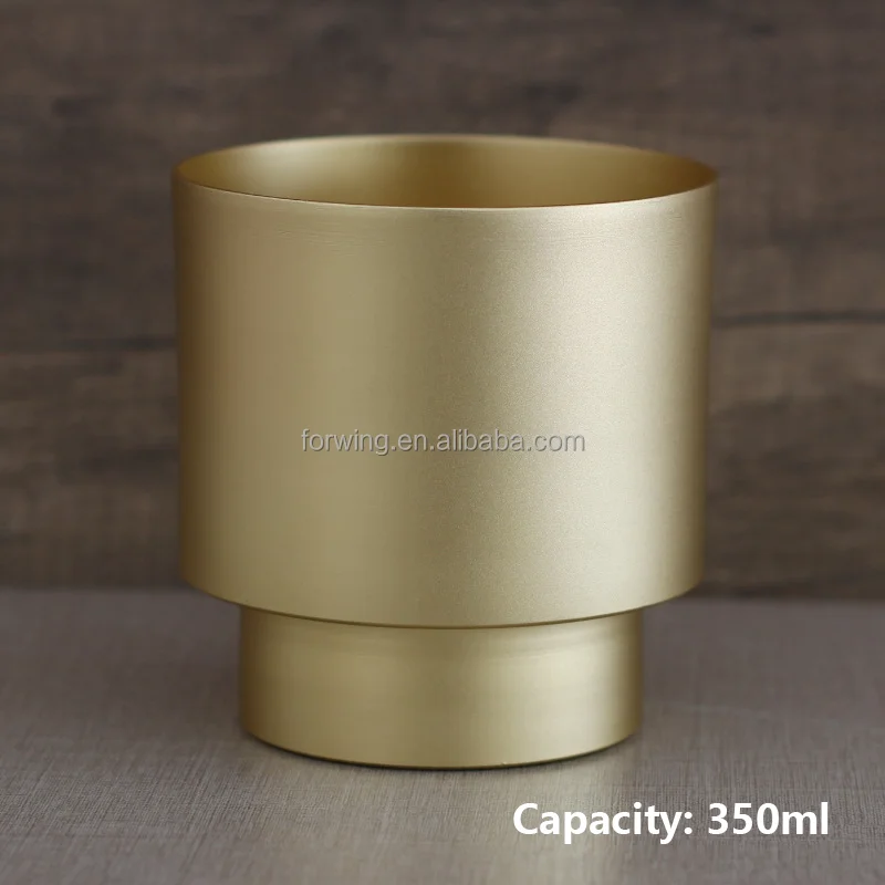 Wholesale Empty Aluminum Candle Containers Custom logo Color Metal Candle Jar with Lid for candle making details