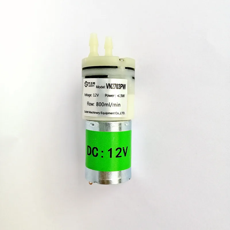VN2703PW Micro Mini Self-prime Dc Water Pam Tekanan tinggi 0.3-1.0l/ min Pam diafragma Untuk Peralatan Kecantikan