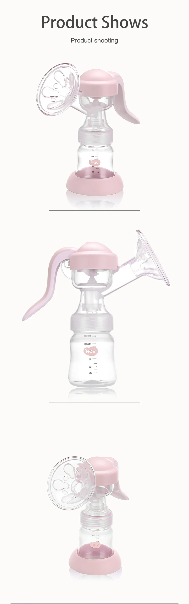 Aov6813 Suction Breast Enlargement Pump Manual Wearable Breast Pump Buy Piston Breast Pump