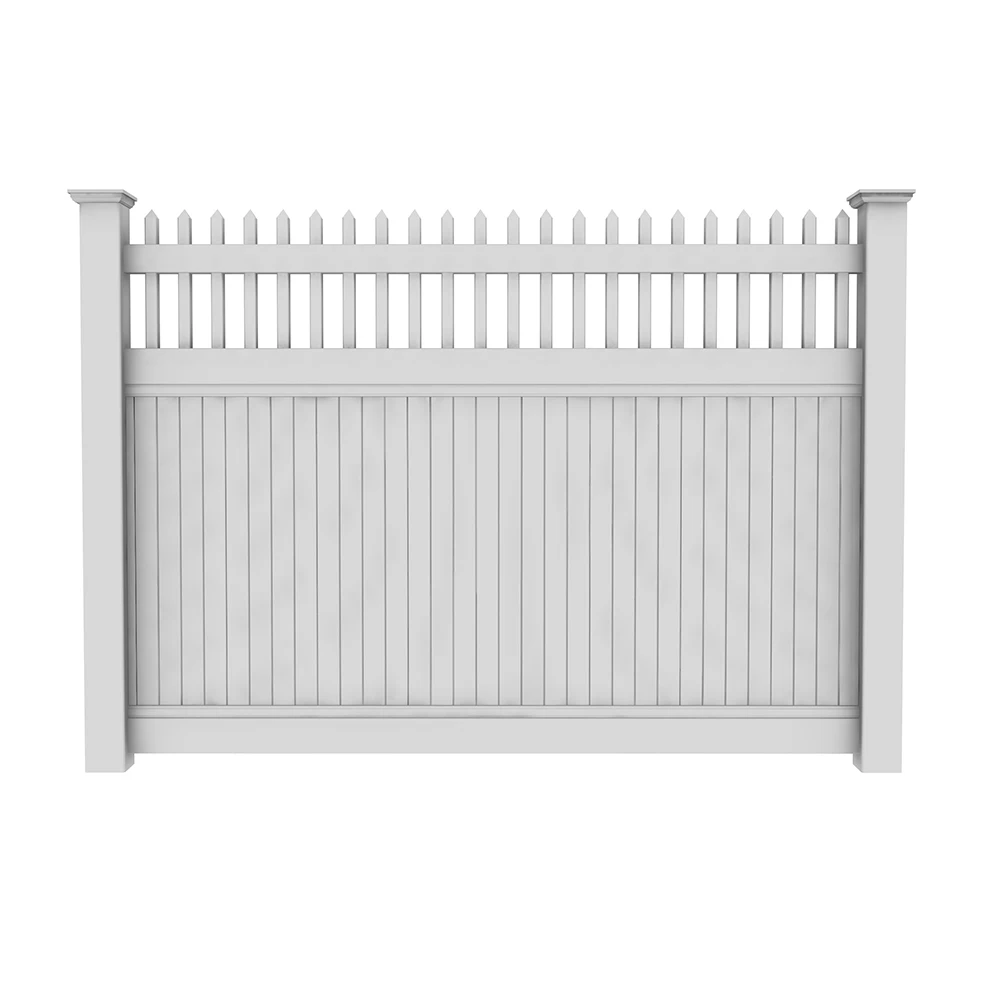 Pvc Coated Temporary Fence 6x8 Cheap White Pvc Fence Vinyl Fence Garden Privacy Panels 8ft Outdoor