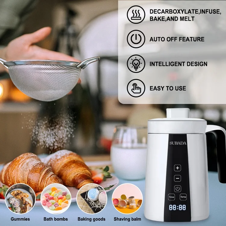 Home Use Herbal Decarboxylator Botanicals for Herbals Plants Oils Decarboxylation Machine Portable Butter Herbal Infuser Machine