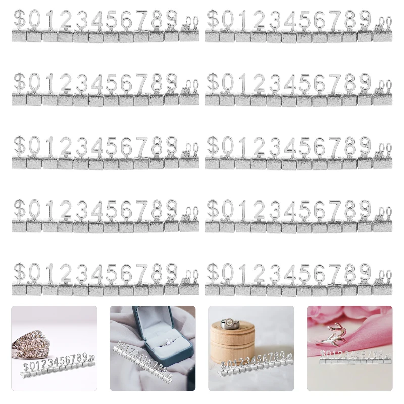 Modern Gold-Plated Metal Price Tag Display Countertop Organizer for Durable Shelving for Jewelry Cosmetics Stackable