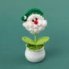 Green Santa Claus head potted plant
