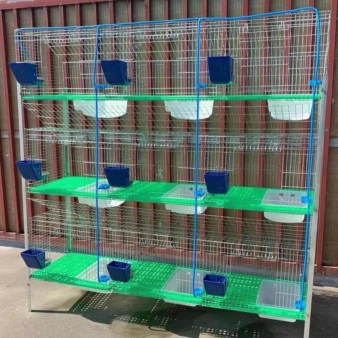 Commercial Metal Rabbit Breeding Cage Breeding Rabbit House Attached Nest Box Galvanized Welded