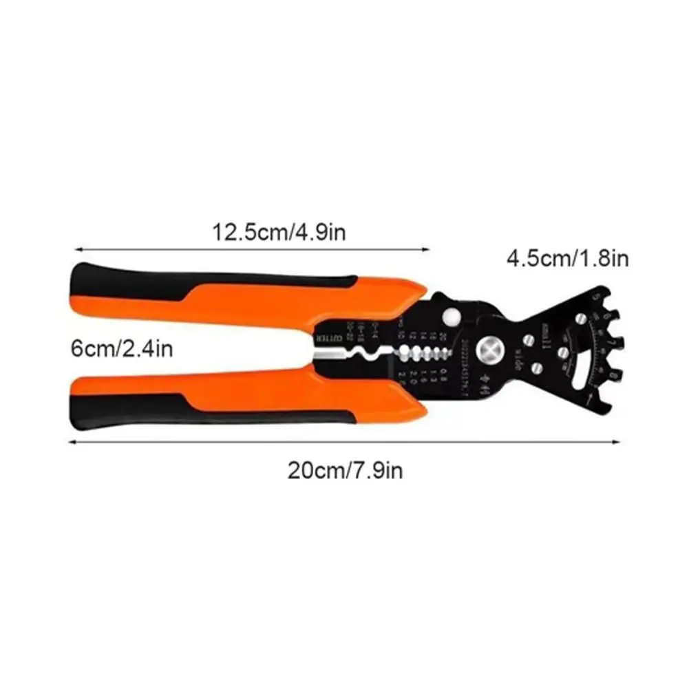 5 in 1 Multifunctional Pliers Wire Stripper Winding Hardware Tool Universal Wire Cutters for Electrician Skin Pressing Wire