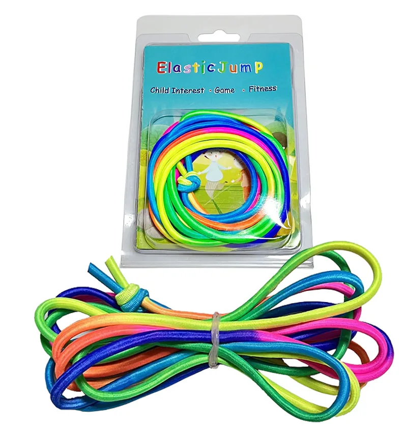 Высокоэластичная цветная китайская Скакалка для фитнеса детей
