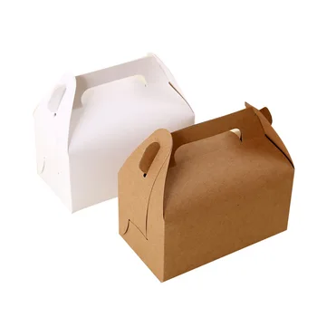 S M L log Cake Boxe Paper Swiss Cake Roll Box Packaging with Tray