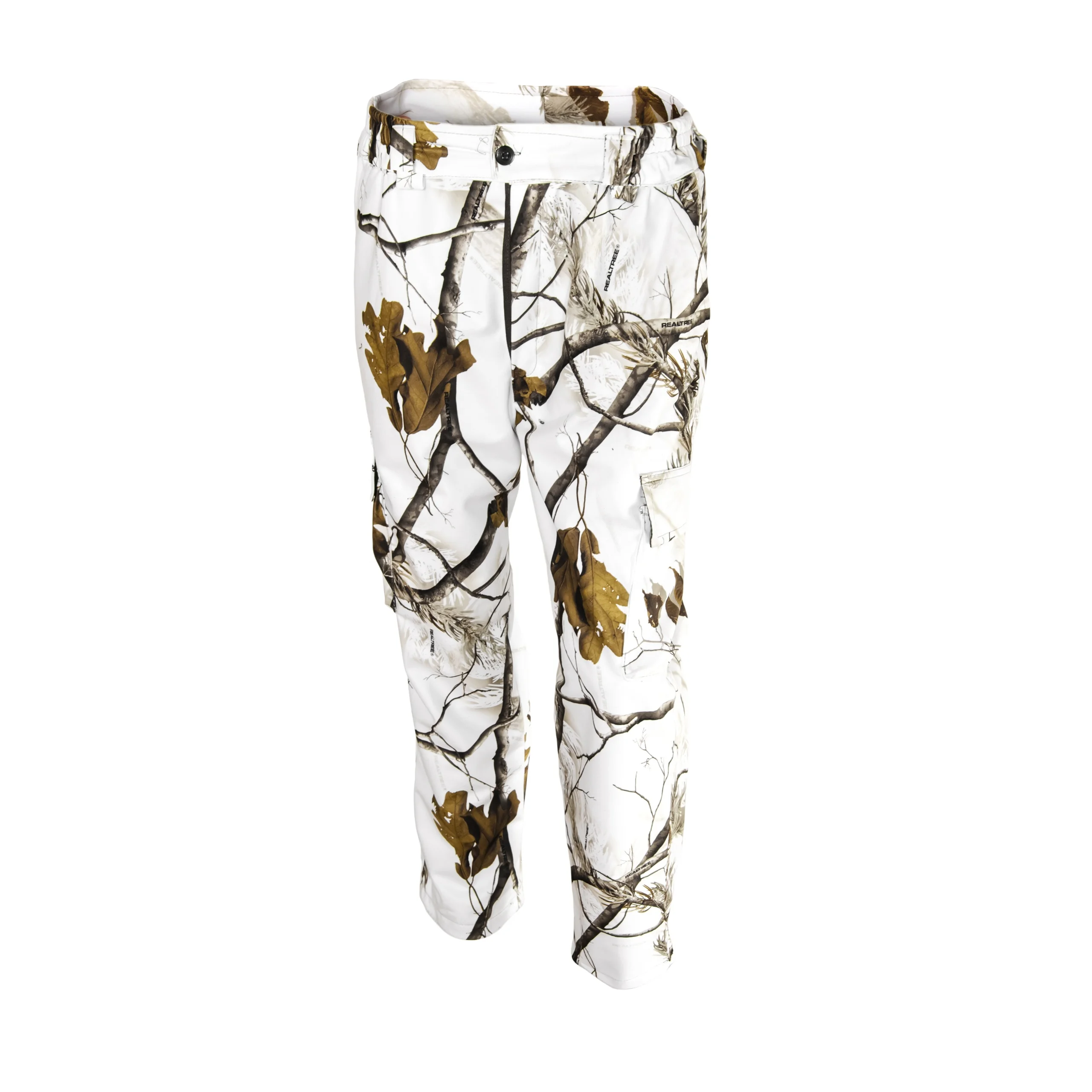 Hunting Real Tree White Snow Camo Hunting Clothes Jacket and Pant From BJ Outdoor