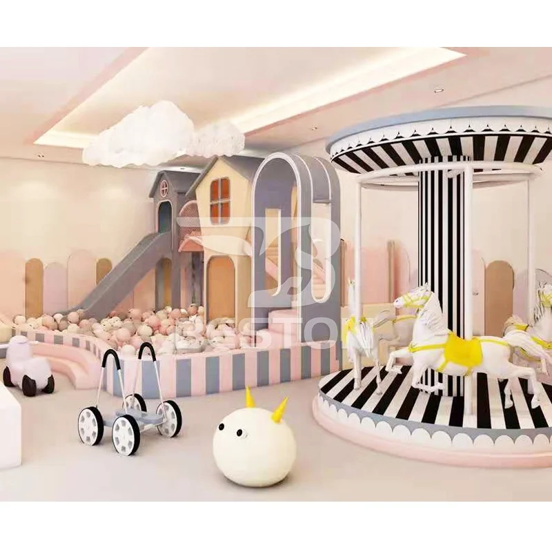 Beston Customized Greater Than 300 Sqm Children Indoor Soft Playground for Sale
