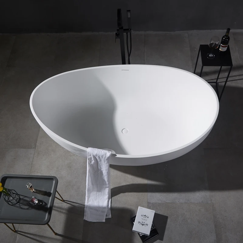 Modern Luxury New Art Bathtub Outdoor Free Standing Bath Tube Oval