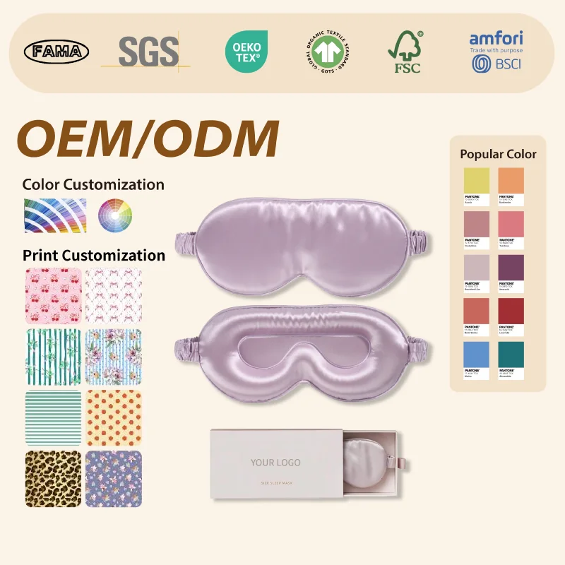 LINYE Premium Factory Custom 3D 16 19 22 Momme Luxe Slaapmasker 100% Puer Moerbeizijde 3D Oogmasker voor Slaap_voghion.com