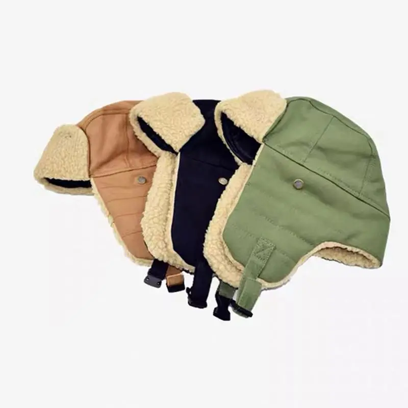 thermal aviator bomber winter hat