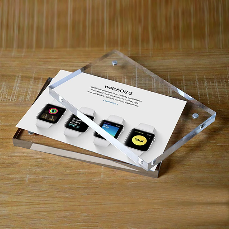 Strong Magnetic Model Acrylic Display Stand Clear Plastic Table Menu ...