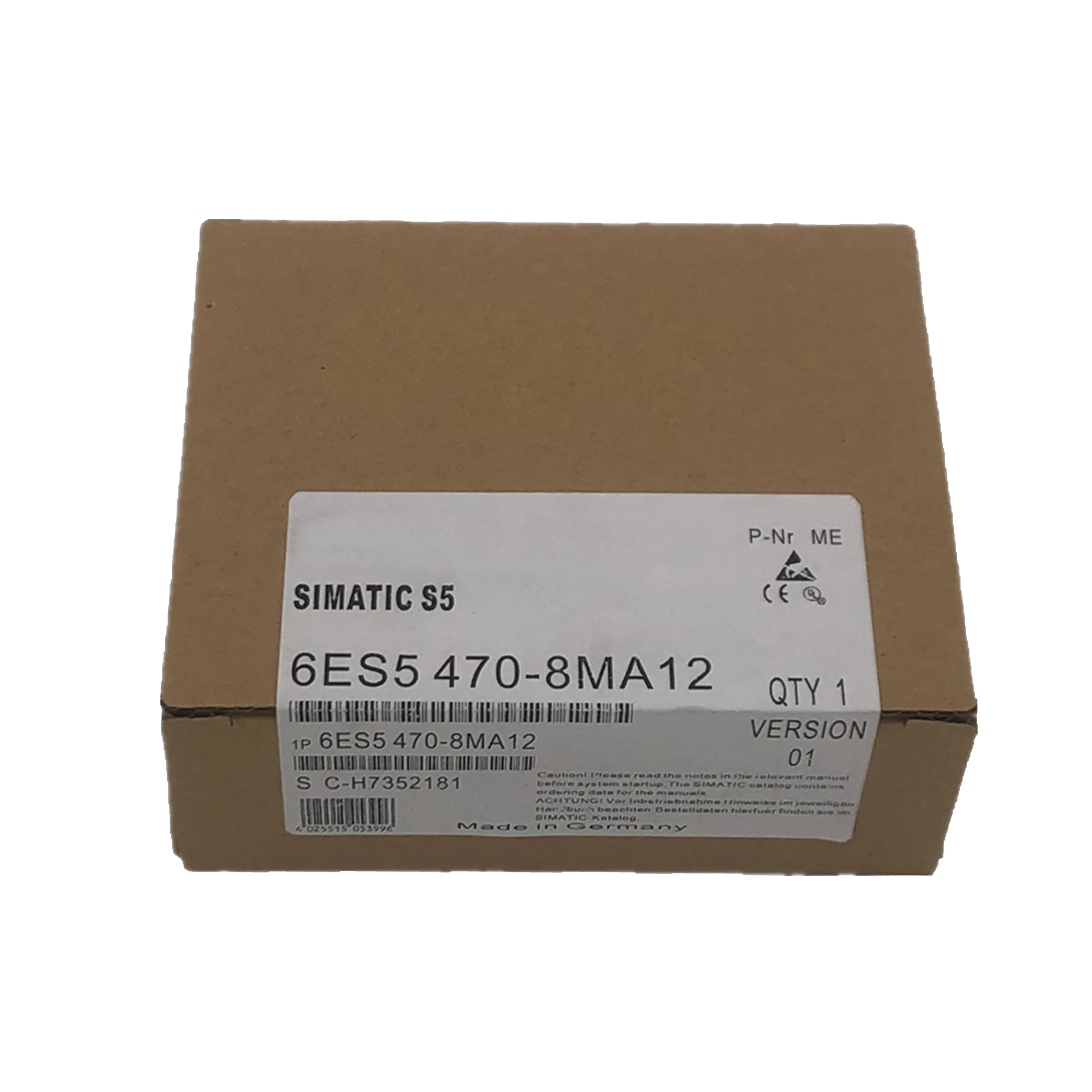 New Original 6ES5 470-8MA12 6ES5470-8MA12 analog output module for Siemens SIMATIC S5 series PLC. Provides stable analog signal output, reliable electrical isolation and strong anti-interference. Suitable for regulating valves,