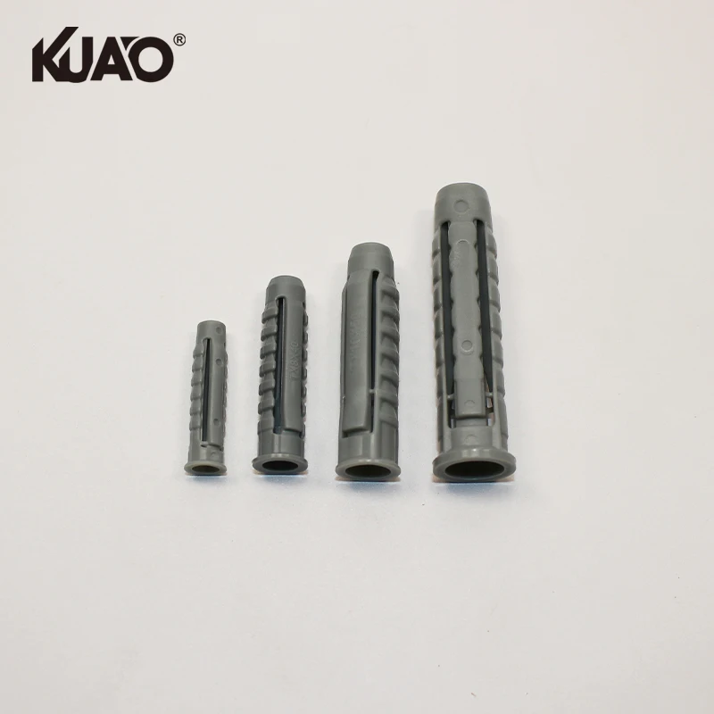 Plastic Expansion Anchor Plastic Expansion Pipe Column Concrete Anchor Wall Plug Gray for Home Garden DIY Application