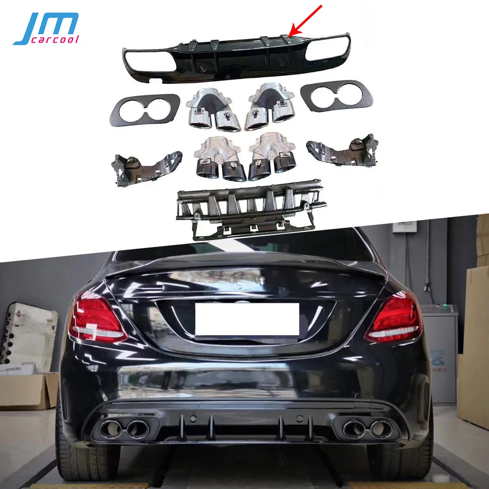 REAR DIFFUSER w/TIPS TYPE C63 EDITION 1