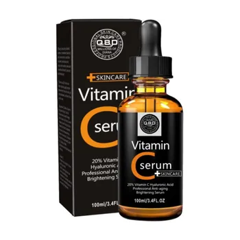 Custom Logo Organic Vitamin C Serum Makeup Packaging Facial Kit for Women Whitening Face Skin Care Anti Aging Esencias VC Serum