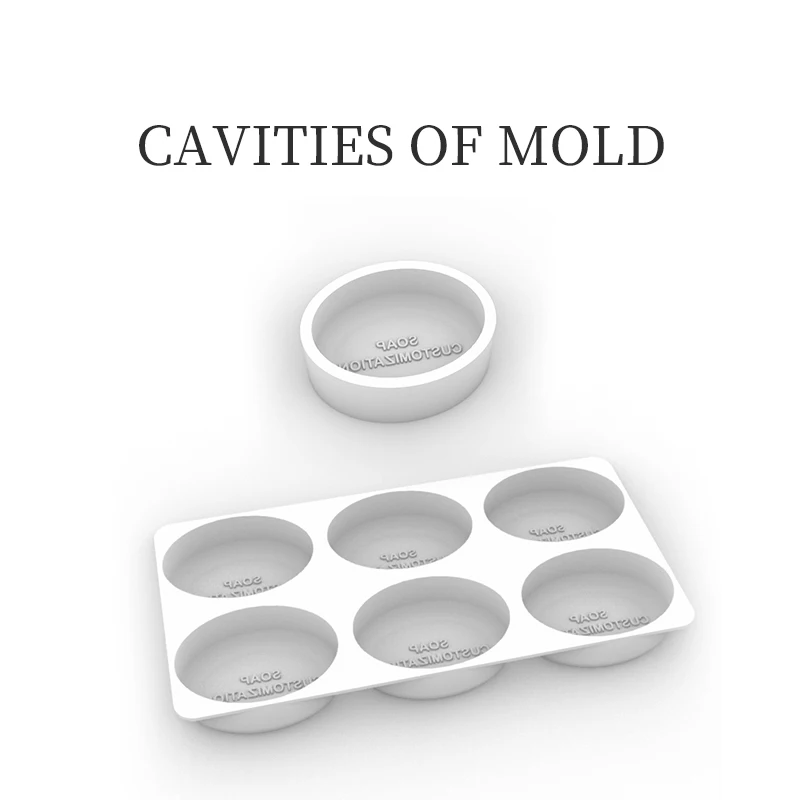 Soap Mold Factory Custom Round Rectangular Silicone Custom Logo Moulds