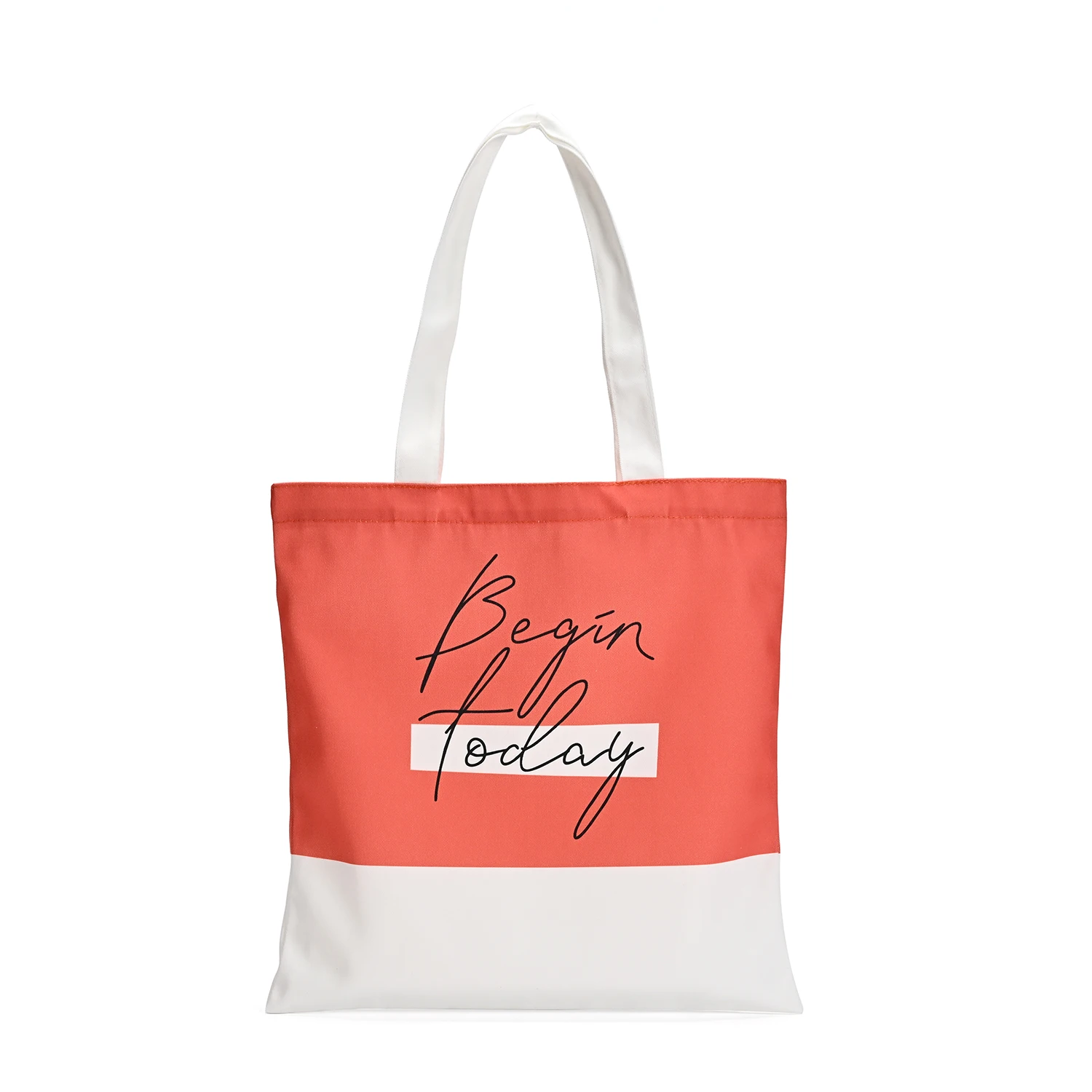 Customised Digital Prints Logo Cotton Bag Personalised Oversized Natural Color Cotton Bag with Cotton Handle for Travel supplier