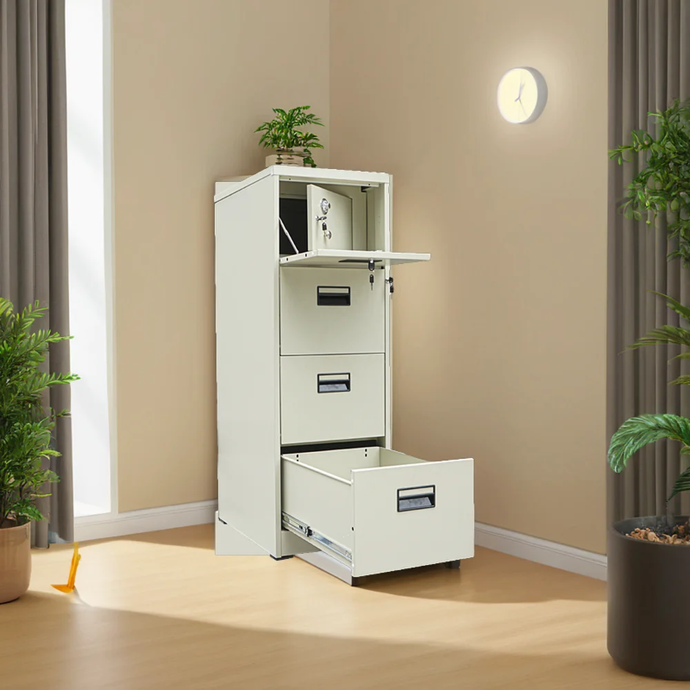 2024 Modern Design Adjustable Lockable Metal Steel Office Furniture Storage Drawer Filing Cabinets for Kitchen Outdoor Gym Use