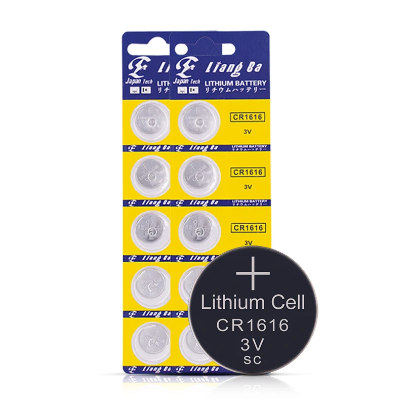 Cr1616 55mah Battery Button Batterie Liangba Button Cell Coin Cr1220