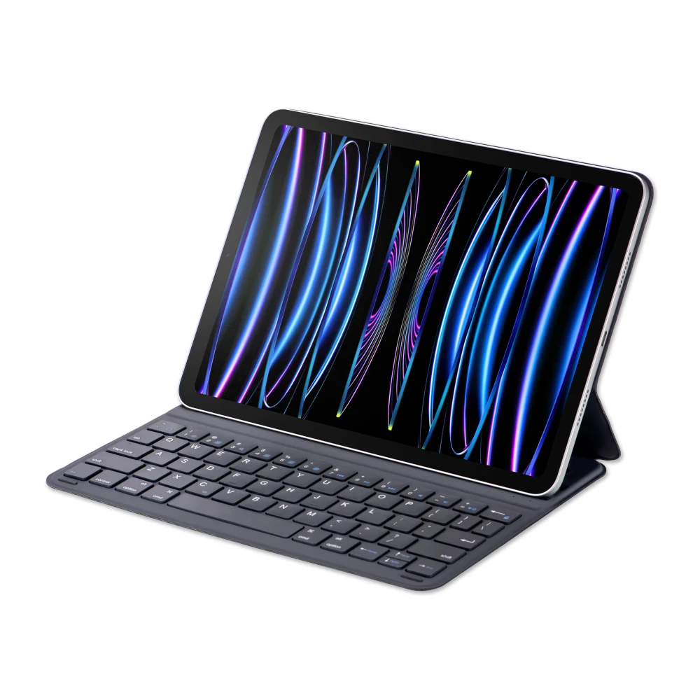 product laudtec magnetic keyboard case  for ipad pro 129 foldable rugged shockproof customized wireless tablet ultra thin pbk280-28