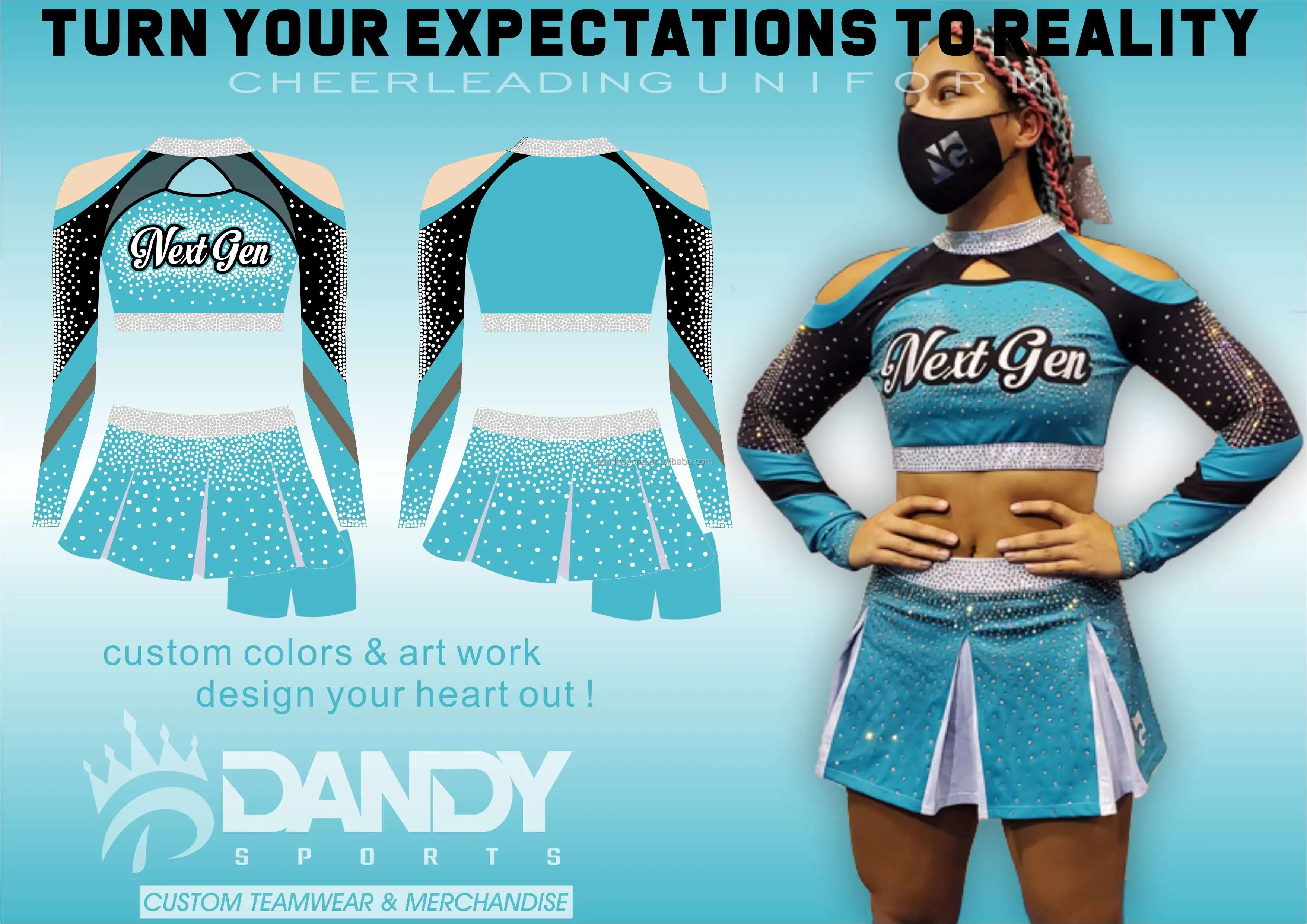 Wholesale Cheerleading Uniforms All Star Cheer Team Wear High Quality ...