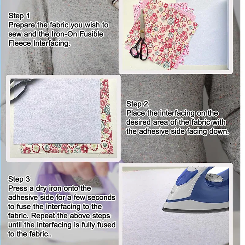 Fusible Interfacing Ironon Interfacing For Sewing Light Weight Non