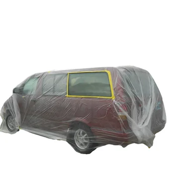 Colored superior disposable plastic best winter suv car cover