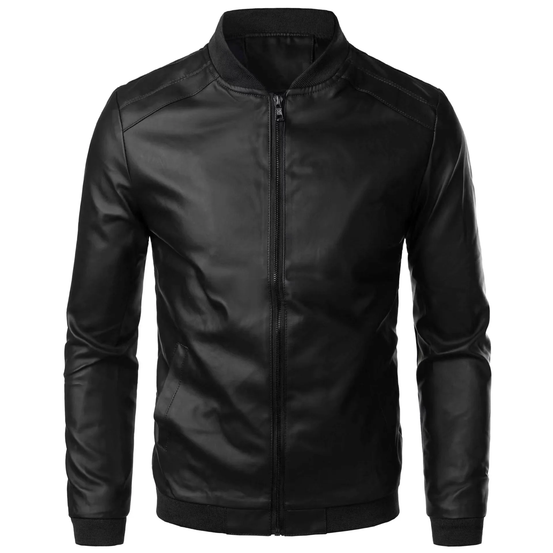Men's Leather Jacket For Biker Distressed Genuine Lambskin Top Quality Material - Wholesale Price_voghion.com