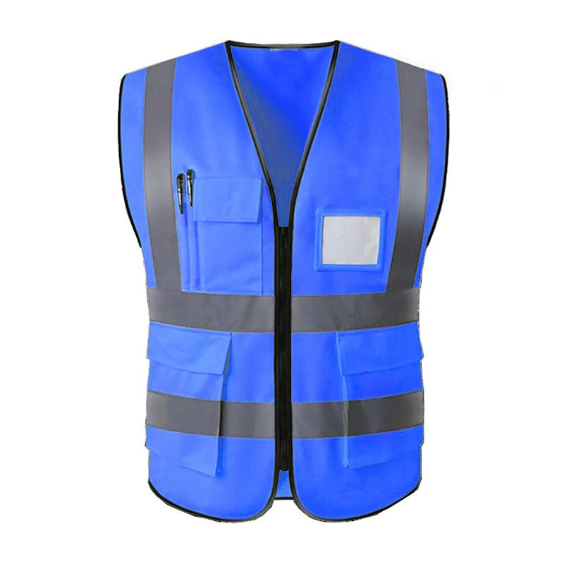 In Stock Reflective Vest Gilet De Scurit Construction Security Safety Vest High Visible Safety Vest With Pockets