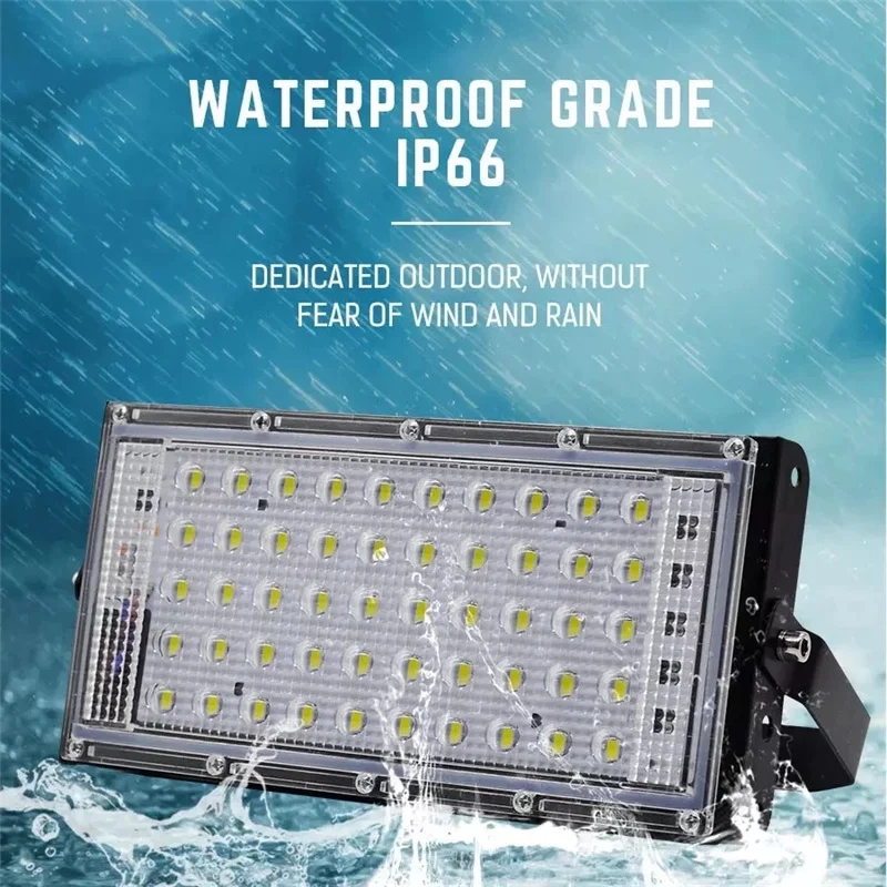 50W Led Flood Light AC 220V 230V 240V Outdoor Floodlight Spotlight IP65 Waterproof LED Street Lamp Landscape Lighting R1633