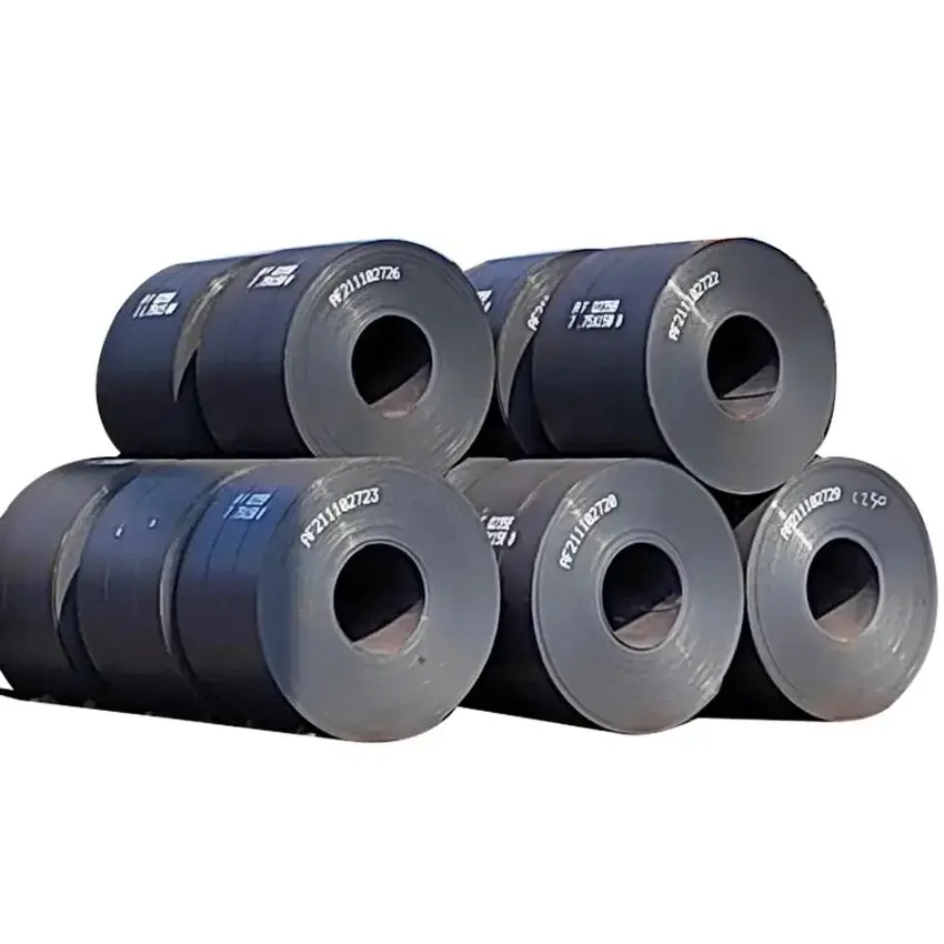 Factory price A36 Black Mild Ms steel sheet coils Q215 S235 Q235 Q345 HRC hot rolled carbon steel coil