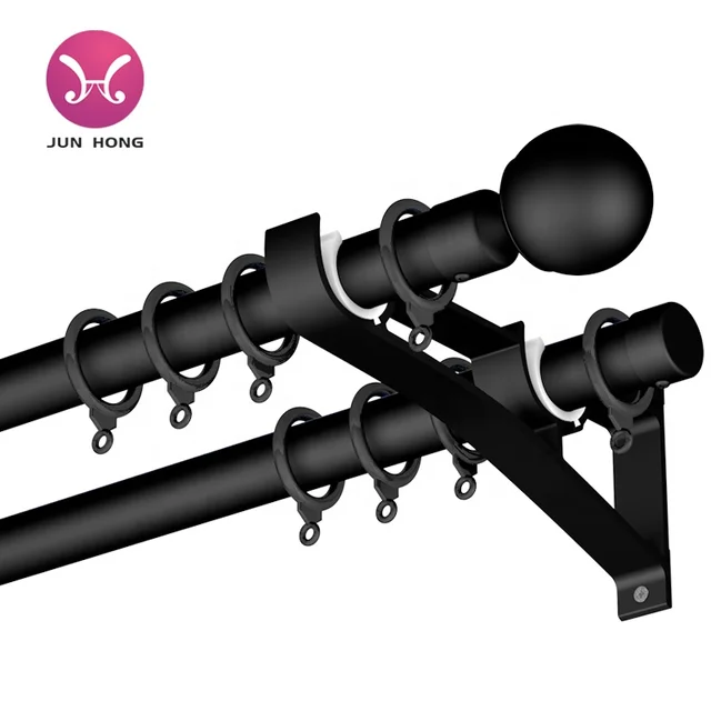 Customized high quality curtain rods for windows 48 to 84 inch and dragon mart Dubai decorative curtain rod