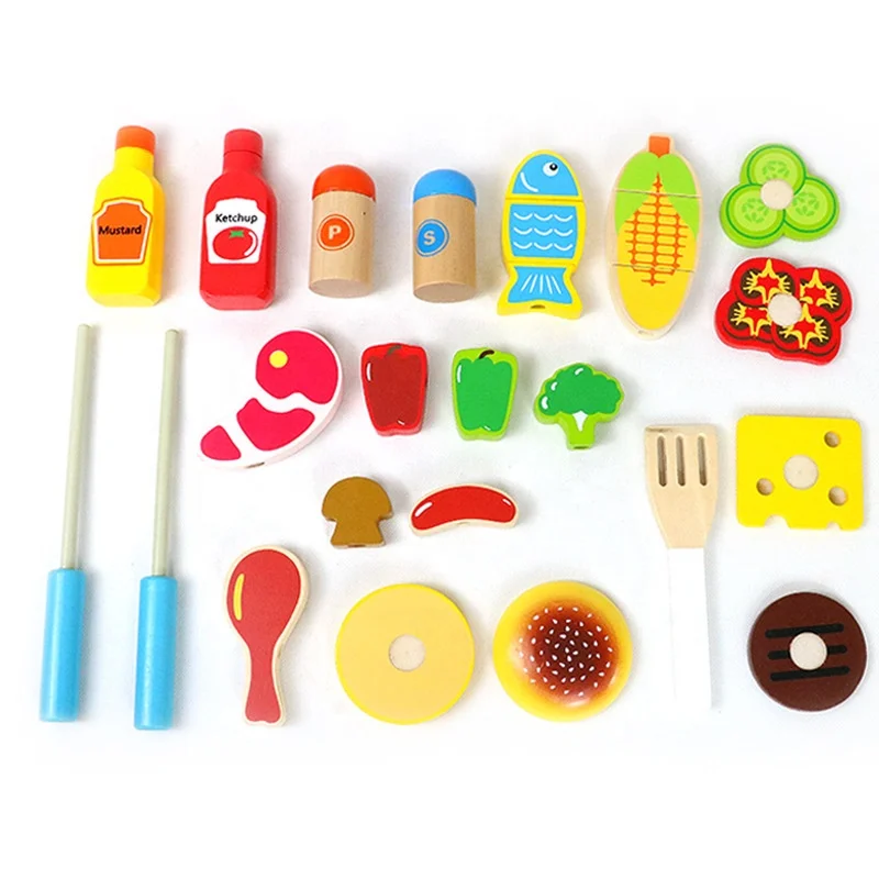 2020 новый дизайн, деревянная машинка для барбекю, игровые игрушки «сделай сам», игровая барбекю-Палка для детей